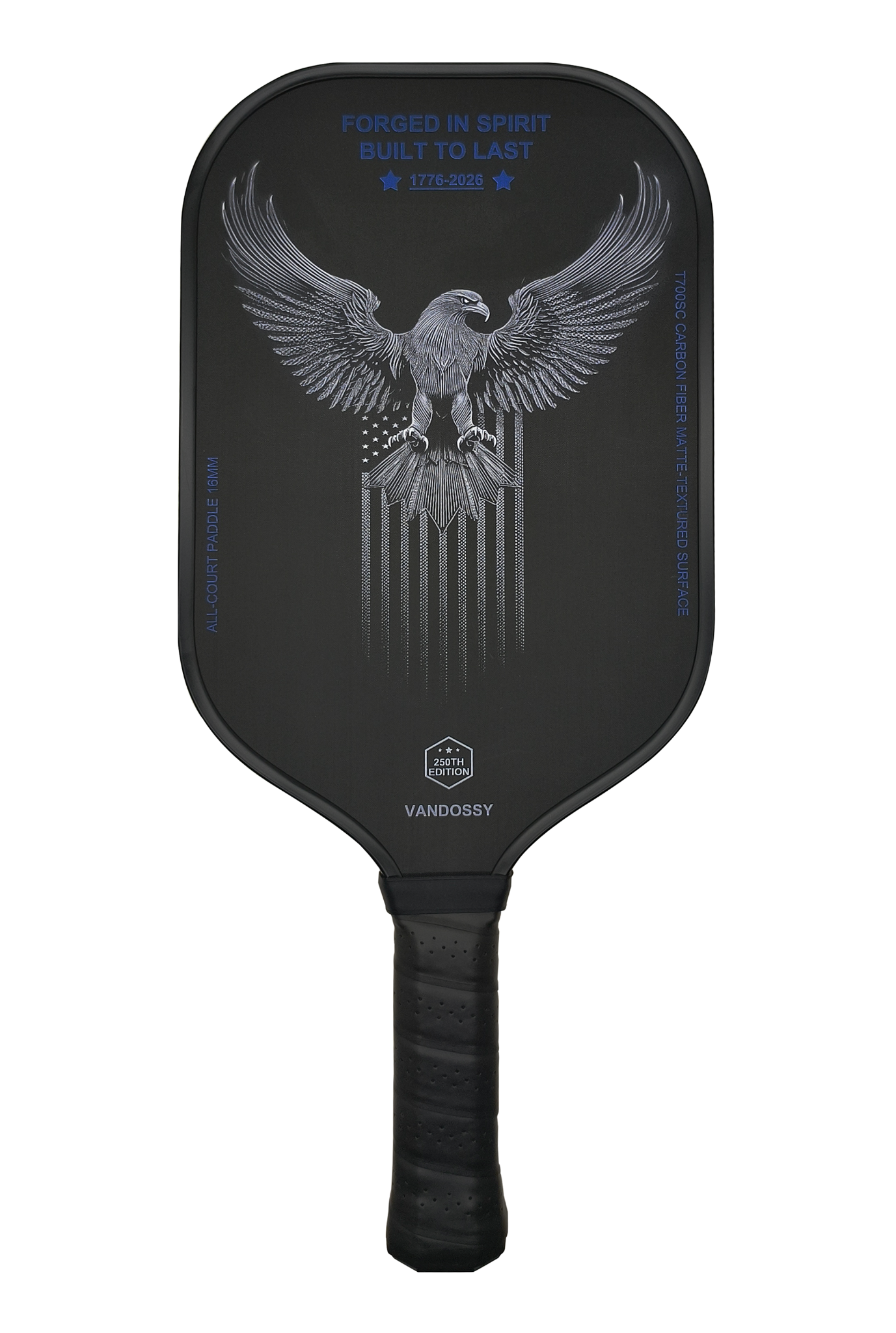 VANDOSSY 250th Anniversary Edition pickleball paddle with eagle-inspired artwork